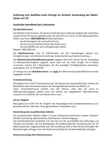 Anleitung zur Liste der Rechnungen welche zu 3% ausgestellt wurden