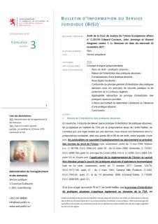 3_Bulletin d'Information du Service Juridique (BISJ)