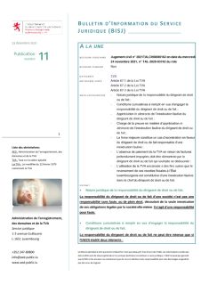 Bulletin d'Information du Service Juridique (BISJ)