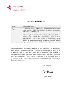 Circulaire N° 682bis-25 